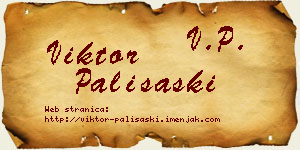 Viktor Pališaški vizit kartica